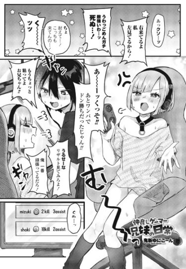 【無料立ち読み】仲良しゲーマー兄妹の日常 b469adgsk01672